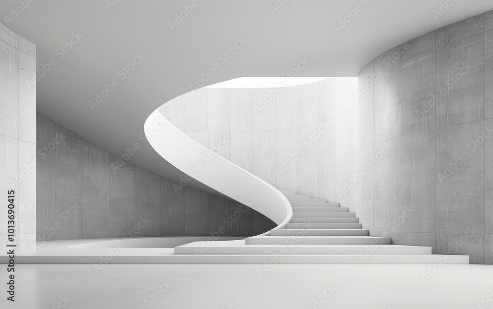 Minimalist modern architecture and spatial structure
Minimalist modern architecture and spatial structure