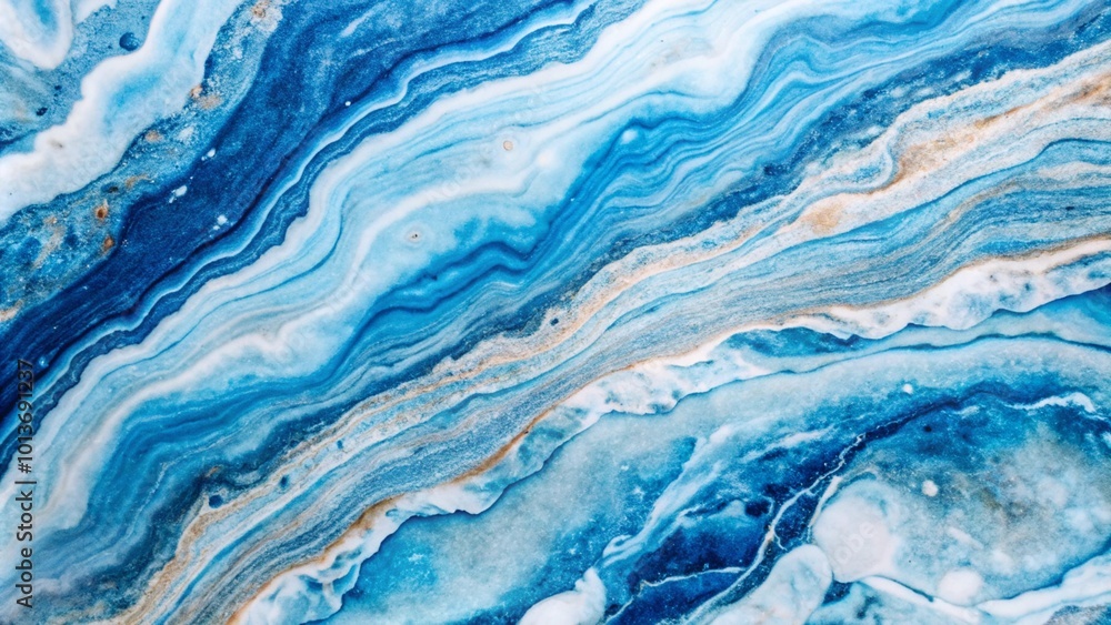 Abstract blue and white marbled background with swirling patterns. Abstract blue and white marbled background with swirling patterns.