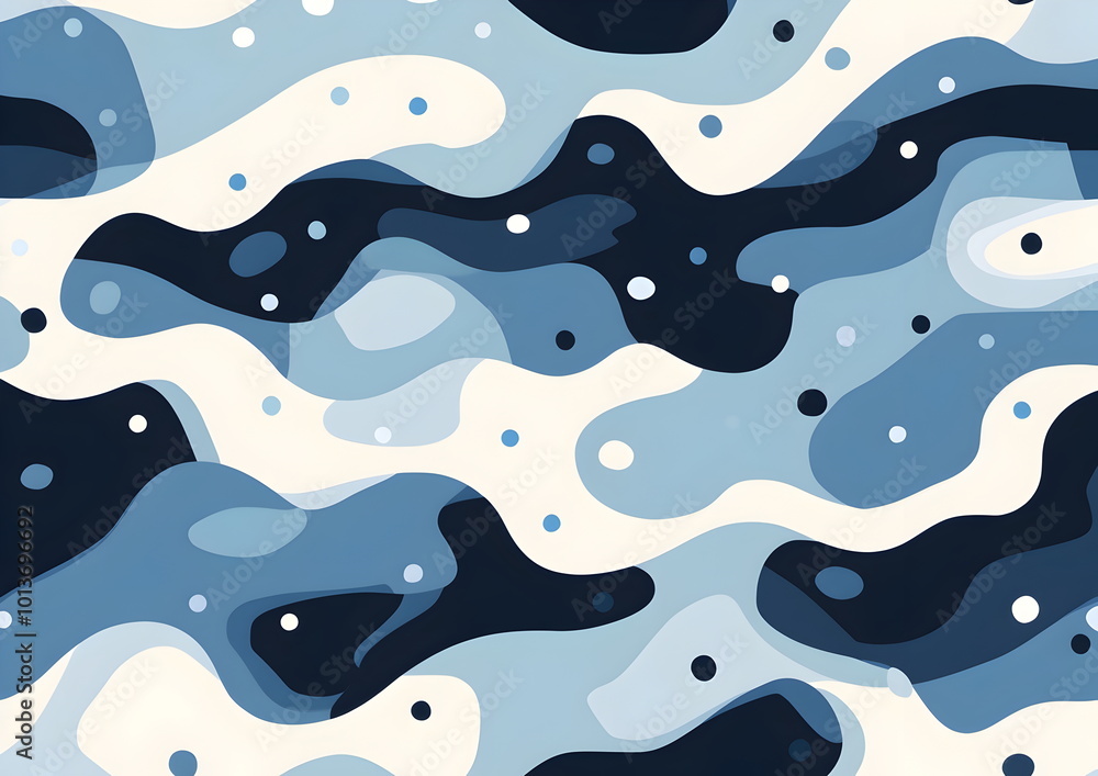 Abstract Blue Camo: A mesmerizing pattern of blue and black hues blends seamlessly to create a dynamic and contemporary camouflage design. This abstract artwork is perfect for backgrounds, textiles. Abstract Blue Camo: A mesmerizing pattern of blue and black hues blends seamlessly to create a dynamic and contemporary camouflage design. This abstract artwork is perfect for backgrounds, textiles.