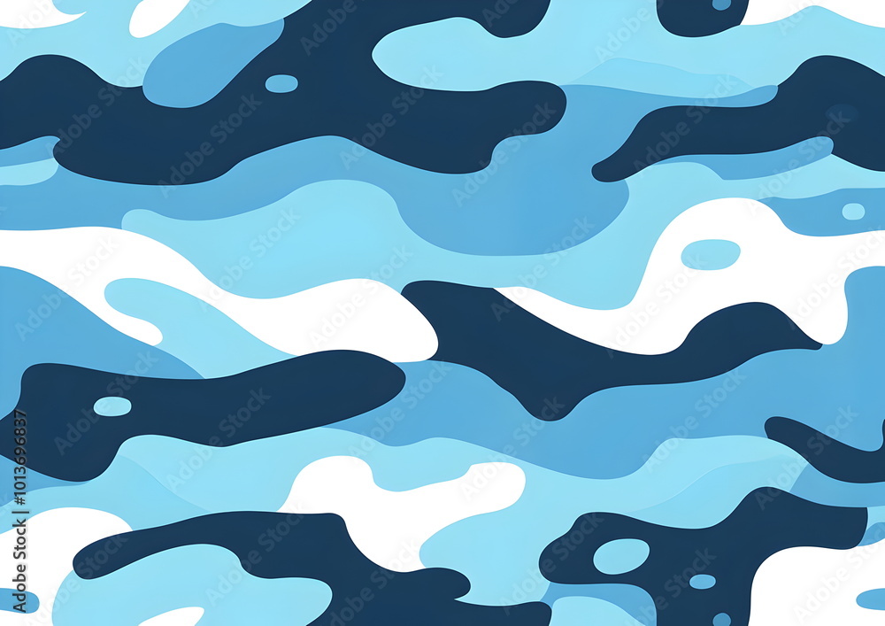 Abstract Blue Camo: A mesmerizing pattern of blue and black hues blends seamlessly to create a dynamic and contemporary camouflage design. This abstract artwork is perfect for backgrounds, textiles. Abstract Blue Camo: A mesmerizing pattern of blue and black hues blends seamlessly to create a dynamic and contemporary camouflage design. This abstract artwork is perfect for backgrounds, textiles.