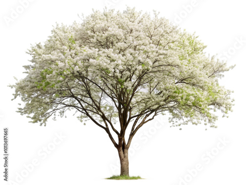 Ornamental tree serviceberry on transparent background
