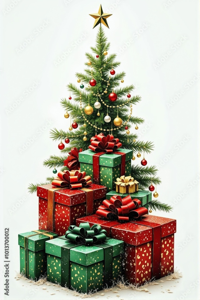 christmas tree and gifts christmas tree and gifts