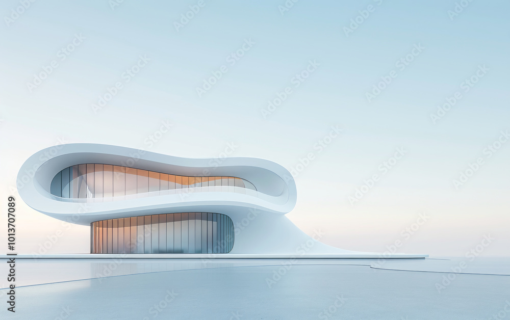 Minimalist modern art building space structure Minimalist modern art building space structure