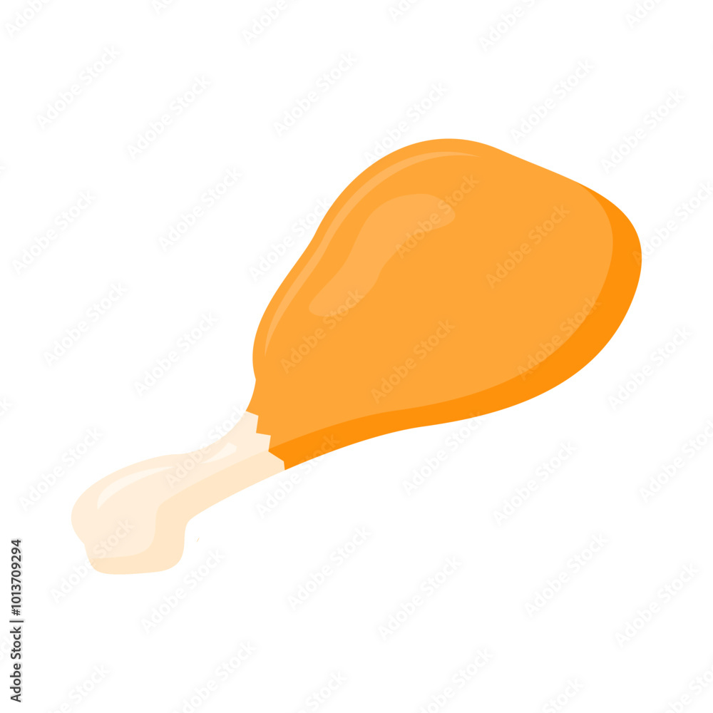 fried chicken thighs. fried food. vector illustration fried chicken thighs. fried food. vector illustration