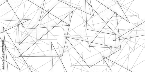 Abstract background black triangle stock line background. abstract artistic of geometric background. geometric pattern texture. The graphic design elements with isometric shape blocks. vector.