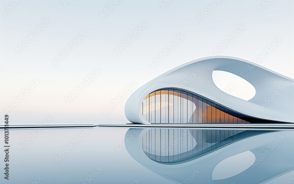 Minimalist modern architecture and spatial structure
Minimalist modern architecture and spatial structure