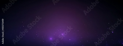 Abstract purple background with glowing particles.