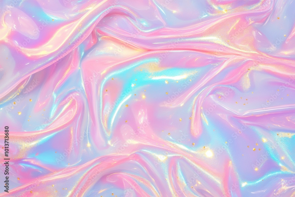 Iridescent holographic swirl texture with pastel colors Iridescent holographic swirl texture with pastel colors