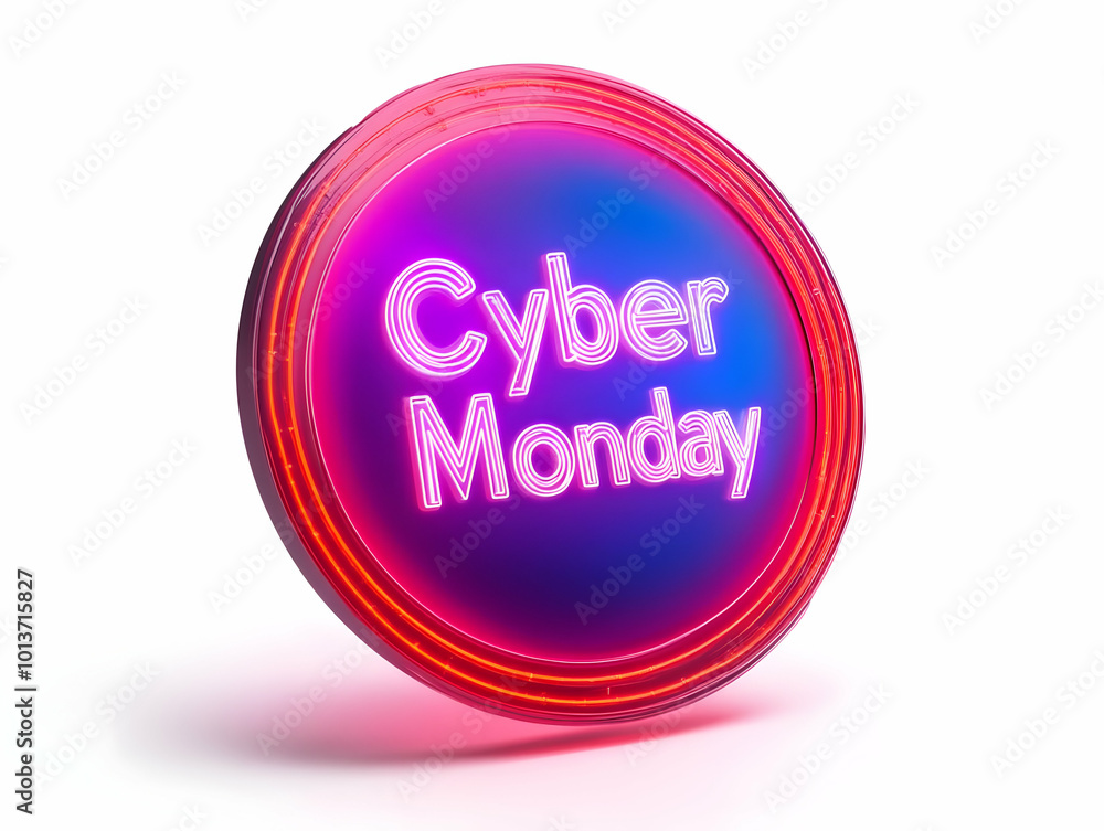 Flat Floating Glowing Sale Badge: 'Cyber Monday' Text for Online Sales Promotions � Minimalist Vector Design for Infographics & Banners Flat Floating Glowing Sale Badge: 'Cyber Monday' Text for Online Sales Promotions � Minimalist Vector Design for Infographics & Banners
