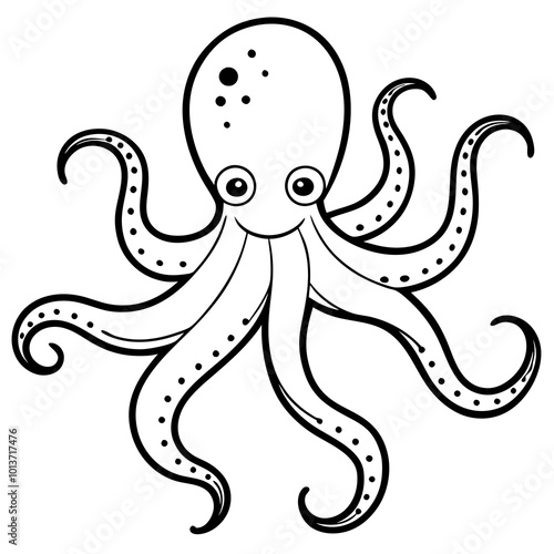 octopus cartoon page