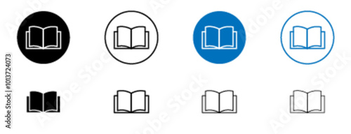 Open Book Icon for Reading and Learning