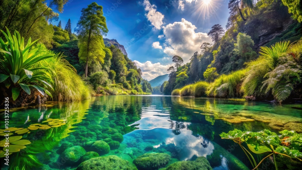Amidst lush greenery and vibrant flowers lies a tranquil scene of serene waters, offering a peaceful retreat that calms the mind and soothes the spirit. Amidst lush greenery and vibrant flowers lies a tranquil scene of serene waters, offering a peaceful retreat that calms the mind and soothes the spirit.