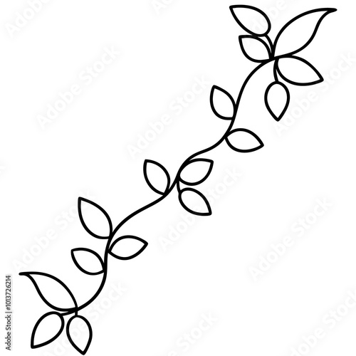 Wallpaper Mural vine separators border outline coloring book page line art drawing Torontodigital.ca
