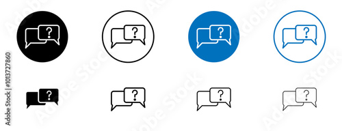 Question icon in vector format