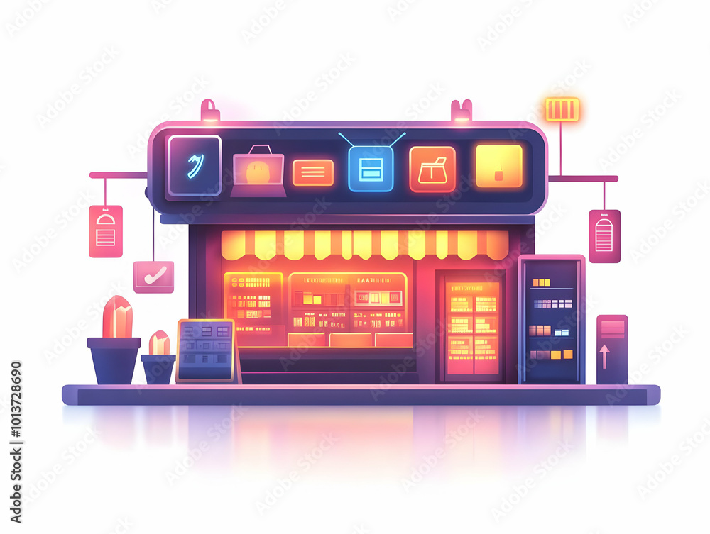 Flat Isolated Cyber Monday Glowing Banner with Floating Sale Details - Modern Minimalist Infographic Design for Key Sales Information Flat Isolated Cyber Monday Glowing Banner with Floating Sale Details - Modern Minimalist Infographic Design for Key Sales Information