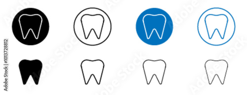 Tooth icon in vector format