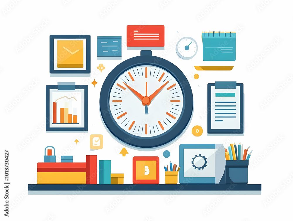 Flat Floating Cyber Monday Sale Clock and Calendar Design with Copy Space - Modern Vector Illustration for Promotional Banners and Countdown Deals Flat Floating Cyber Monday Sale Clock and Calendar Design with Copy Space - Modern Vector Illustration for Promotional Banners and Countdown Deals