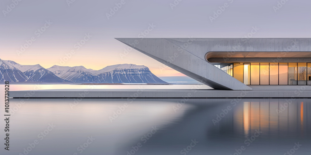Minimalist modern architecture and spatial structure Minimalist modern architecture and spatial structure