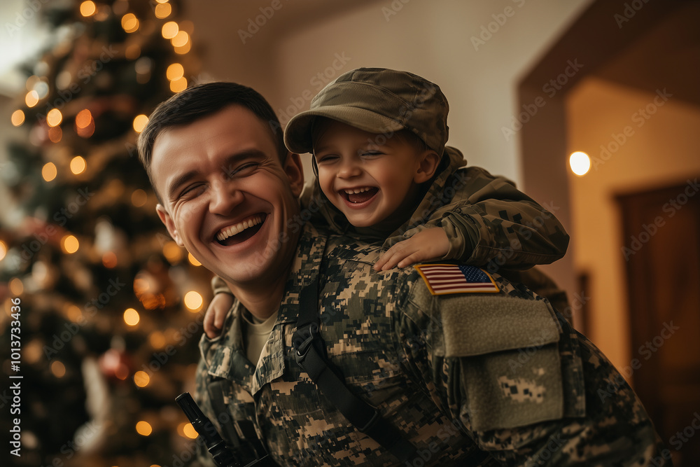 Fototapeta premium Joyful Moments of Family and Service