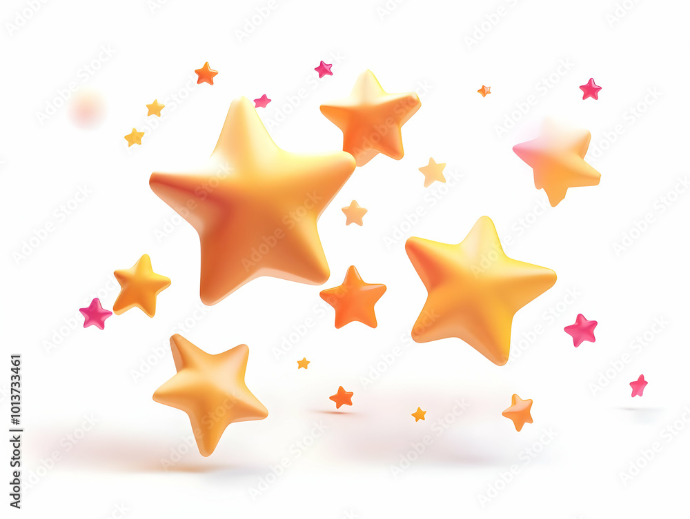 Flat Floating Glowing Product Review Stars Design for Cyber Monday: Minimalist Vector Illustrations Representing Customer Satisfaction and Ratings Flat Floating Glowing Product Review Stars Design for Cyber Monday: Minimalist Vector Illustrations Representing Customer Satisfaction and Ratings