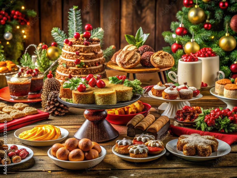 Celebrate the season with a sumptuous array of festive foods, including delectable treats, savory snacks, indulgent desserts, and cherished traditional dishes to share. Celebrate the season with a sumptuous array of festive foods, including delectable treats, savory snacks, indulgent desserts, and cherished traditional dishes to share.