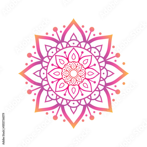 mandala Art color vector design 