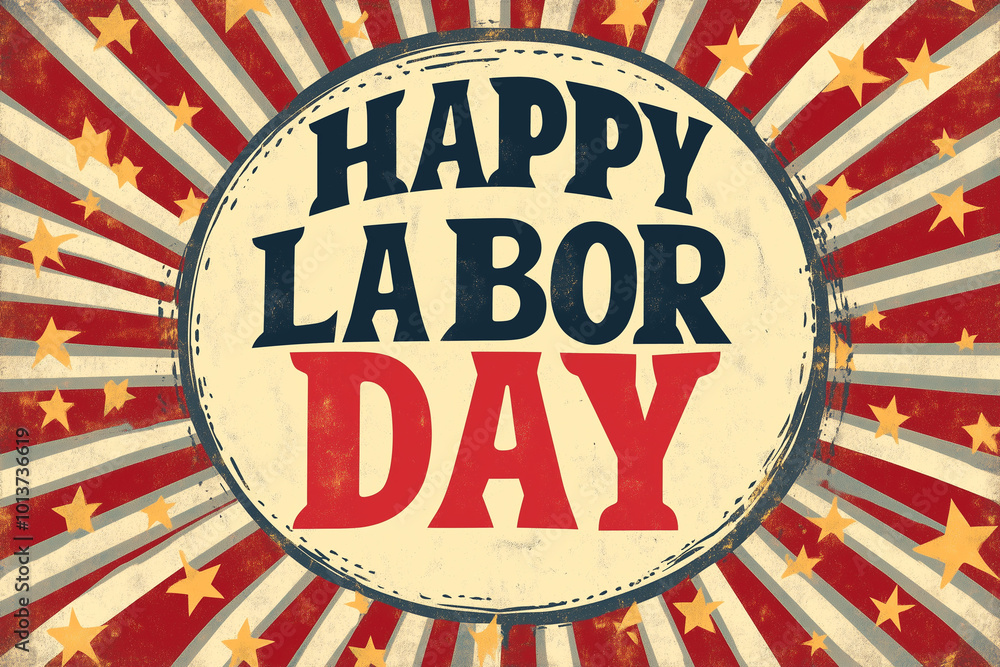 Fototapeta premium Celebratory Labor Day Poster Design