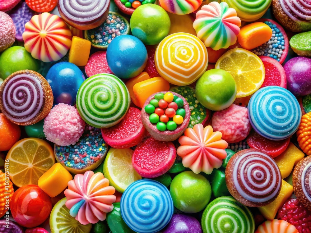 Fototapeta premium Colorful Sweets Clipart Collection for Crafting, Scrapbooking, and Digital Design Projects