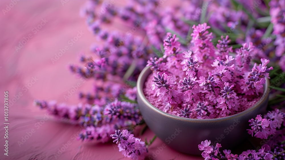 Lavender Flowers in Bowl - Aromatic and Relaxing Lavender Flowers in Bowl - Aromatic and Relaxing