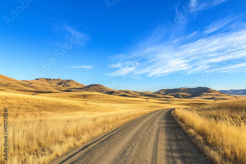 Serene Countryside Road Landscape