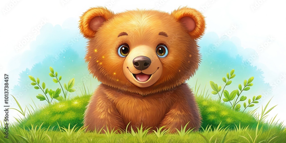Cute and Playful Bear Character Vector Illustration for Children's Design and Educational Materials Cute and Playful Bear Character Vector Illustration for Children's Design and Educational Materials