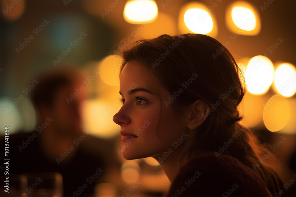 Captivating Profile in Warm Light Captivating Profile in Warm Light