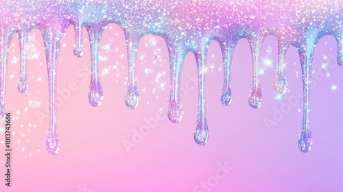 Sparkling purple glitter drip texture background