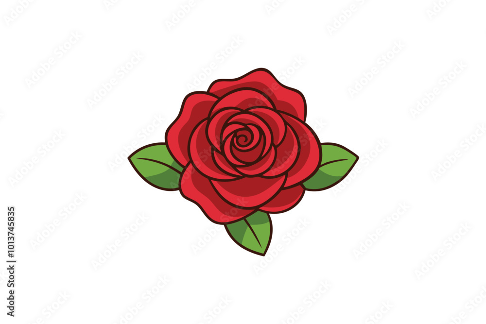 Rose Flower Icon Vector Art Rose Flower Icon Vector Art