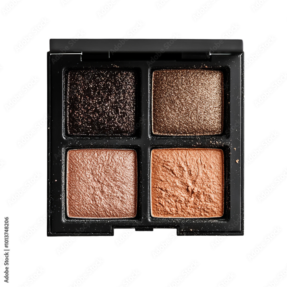 Fototapeta premium Lux eye shadow palette on a white plain background