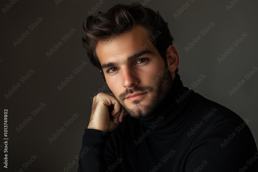 Contemplative Portrait of a Young Man Contemplative Portrait of a Young Man