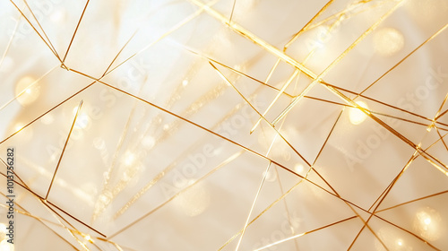 Obraz na płótnie Chic New Year aesthetic, minimalist lines and abstract geometric design, glowing gold accents w salonie