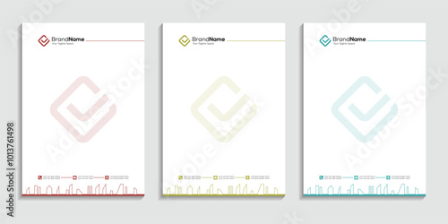 Architecture Construction Building Corporate Letterhead Design 
