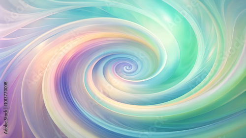 Mindfulness background with soft swirls in calming pastel tones, representing peace of mind