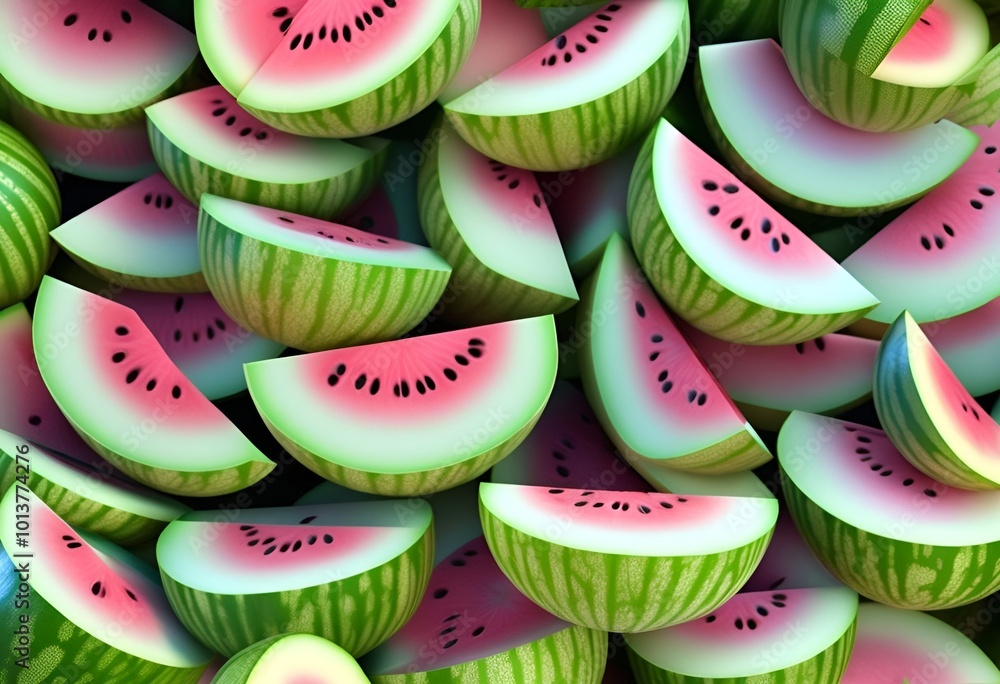 seamless pattern with watermelons seamless pattern with watermelons