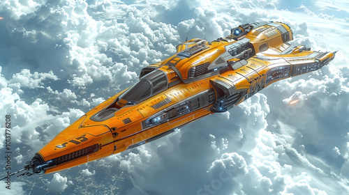 Spaceship futuristic design...