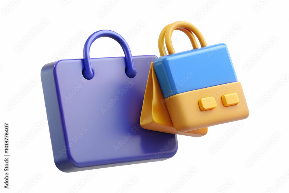 Floating Glowing Credit Card and Shopping Bag Icon Concept for Cyber Monday Promotions - Emphasizing Digital Transactions and Retail Marketing in Photo Stock Floating Glowing Credit Card and Shopping Bag Icon Concept for Cyber Monday Promotions - Emphasizing Digital Transactions and Retail Marketing in Photo Stock