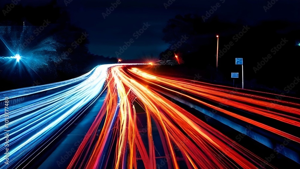 Fototapeta premium Abstract Motion Blur City