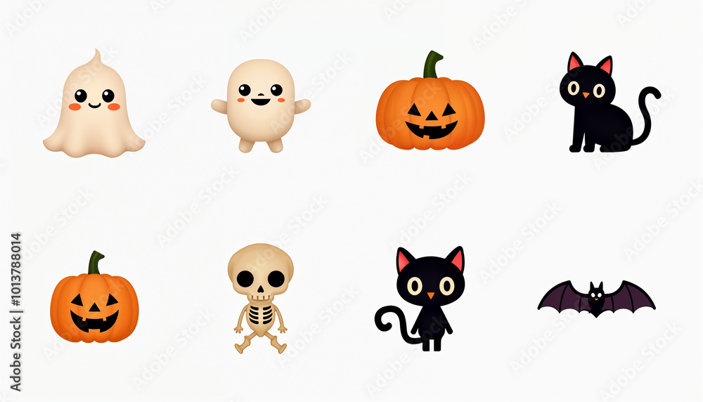 set of halloween pumpkins set of halloween pumpkins