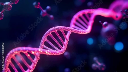 DNA strand glowing with neon communication signals,. scanning virtual patient for injury. Nervous system glowing