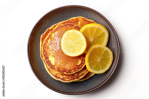 Citrusy Meyer Lemon Ricotta Pancakes with Zest