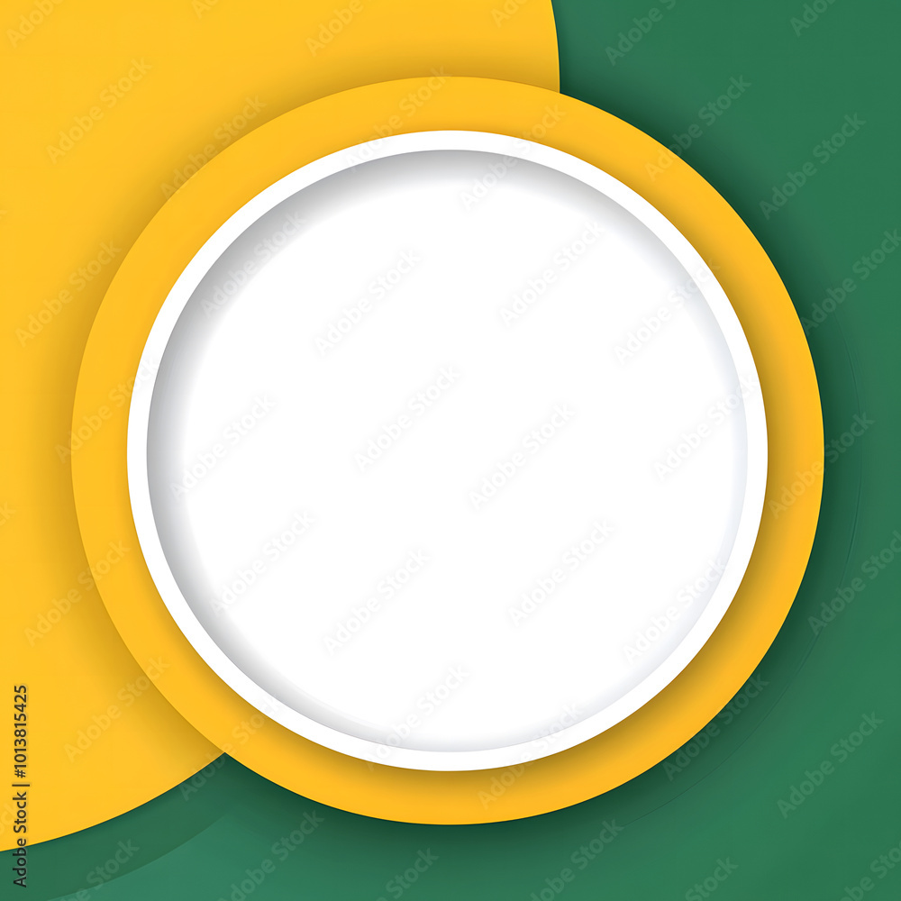 Vector logo, green and yellow background design with a white circle in the middle, thick lines, simple shapes, simple design style, flat vector graphics, design Vector logo, green and yellow background design with a white circle in the middle, thick lines, simple shapes, simple design style, flat vector graphics, design