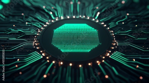 Wallpaper Mural Digital Automation Framework with Glowing Ecosystem Paths Torontodigital.ca