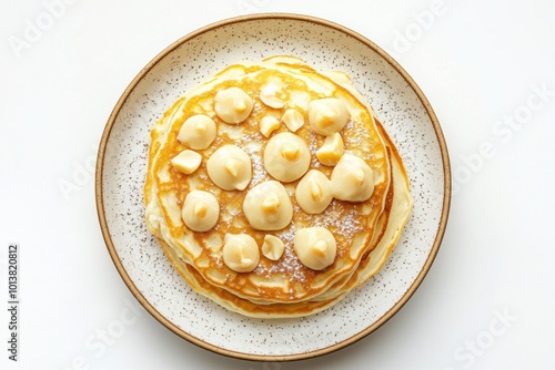 Luxurious White Chocolate Macadamia Nut Pancakes photo