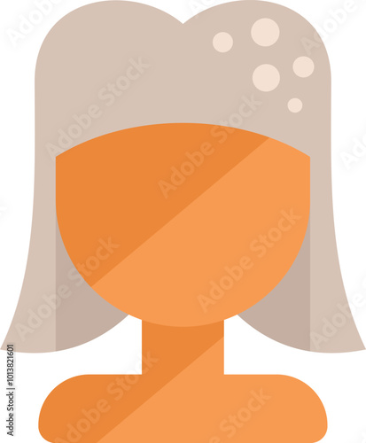 Woman suffering from dandruff with itchy head scalp, experiencing hair problems
